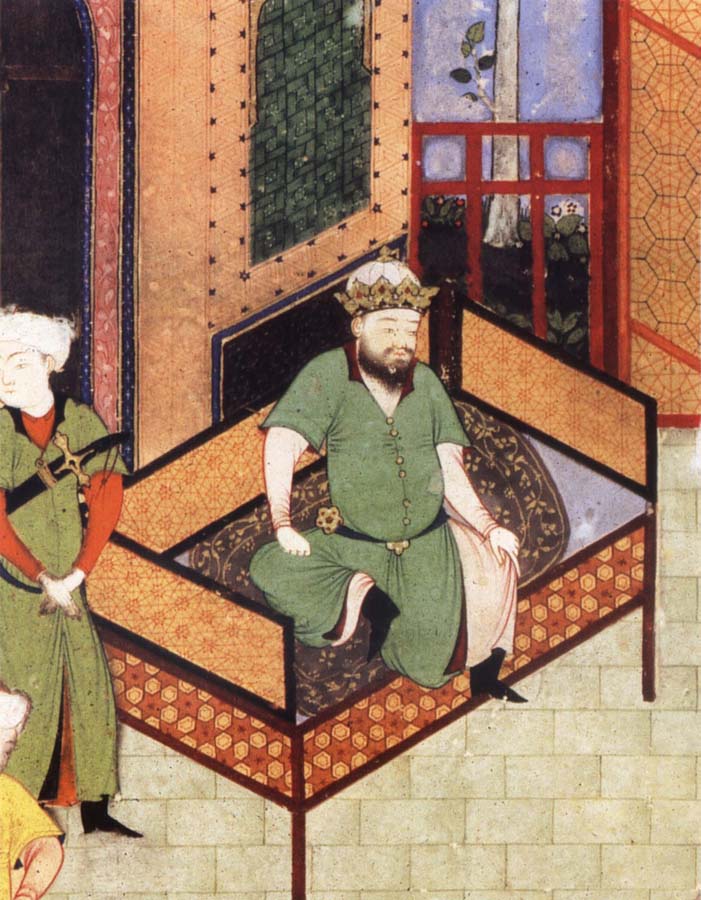 unknow artist Sultan Husayn on this throne